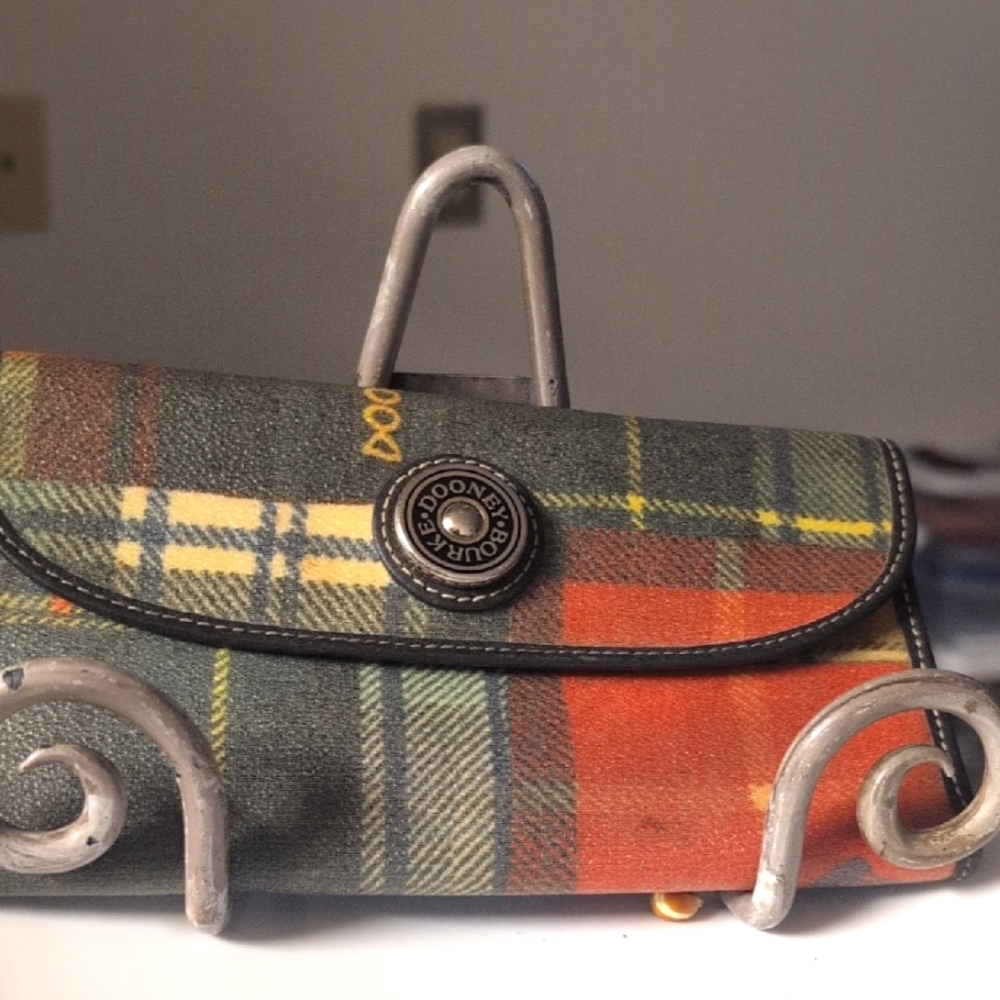 Dooney And Bourke Plaid Leather Wallet